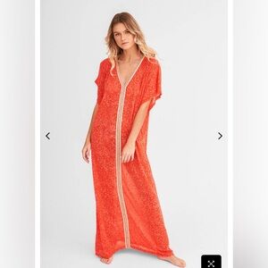 Pitusa, INCA ABAYA, strawberry coverup/kaftan